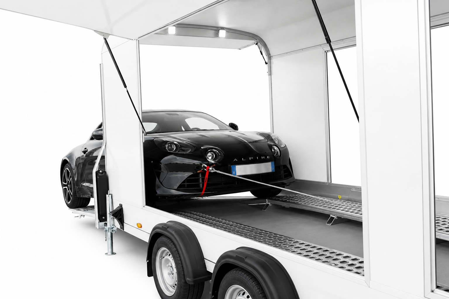 Kofferanhänger Roadster 3500 kg Schwarz – DEBON – Image 3